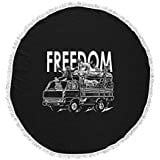 Kess InHouse BarmalisiRTB Tiger Gaze Black Gray Round Beach Towel Blanket Kess InHouse BarmalisiRTB Tiger Gaze Black Gray Round Beach Towel Blanket